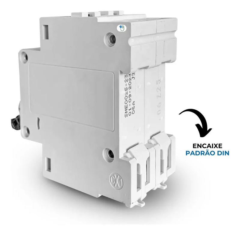 Disjuntor Din Soprano Bipolar De 06a