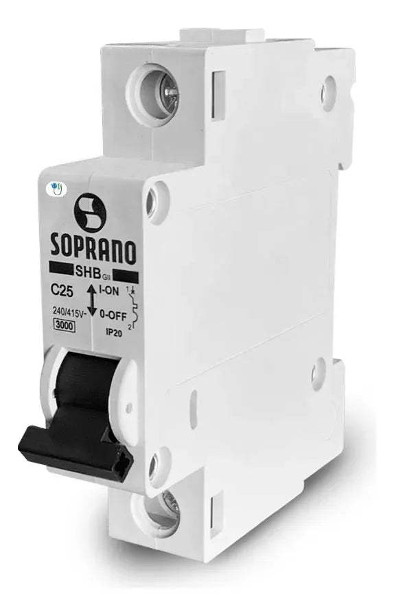 Disjuntor Din Soprano Monopolar 06a